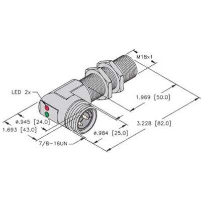 BI5-G18-AZ3X-B143/50MM clavija dos polos en Toluca