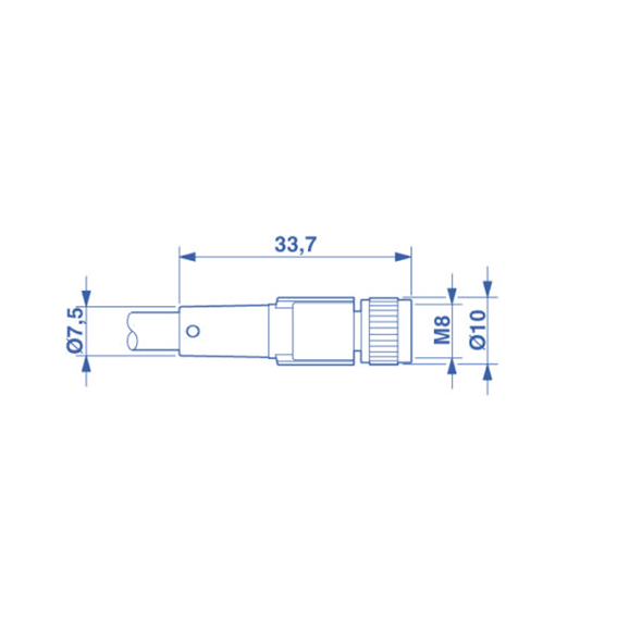 SAC-3P-10,0-PVC/M 8FS